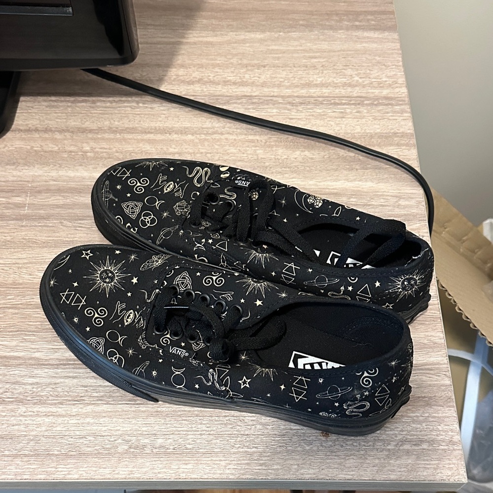 Vans Black Patterned Shoes